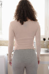 BASERANGE Ribbed Long Sleeve Top T-shirt TTVL Collection France BAS-TTVL-RB-SP24-HAPTIC TTVL